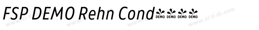 FSP DEMO Rehn Cond字体转换 FSP DEMO Rehn Cond字体转换